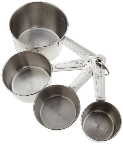 Good Cook Classic Stainless Steel Measuring Cups, Set of 4