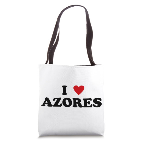 Vacation Island Heart - Funny I Love Azores Tote Bag