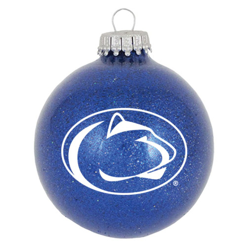 RFSJ Penn State Nittany Lions Blown Glass Sparkle Ornament, Blue
