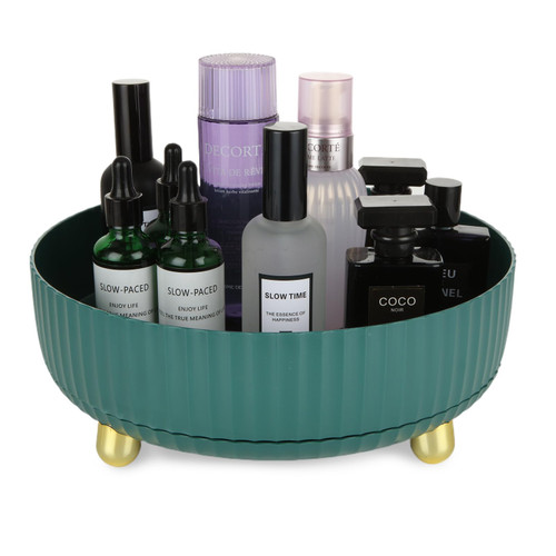 MIVIDE Makeup Perfume Organizer, 360 Degree Rotating Perfume Organizer, Cosmetic Desk Storage Lotions Display Case Round Gift Tray with Large Capacity, for Dresser, Perfume Tray, Green MIVIDE Makeup Perfume Organizer, 360 Degree Rotating Perfume Organizer, Cosmetic Desk Storage Lotions Display Case Round Gift Tray with Large Capacity, for Dresser, Perfume Tray, Green