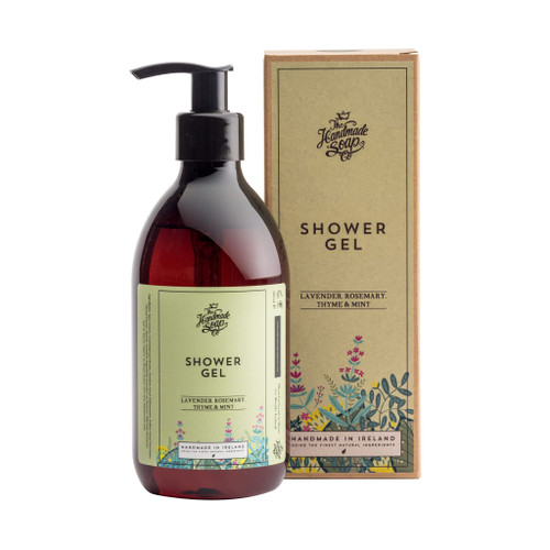 Handmade Soap Company Natural Shower Gel, Lavender, Rosemary, Thyme and Mint, 10 Fl Oz