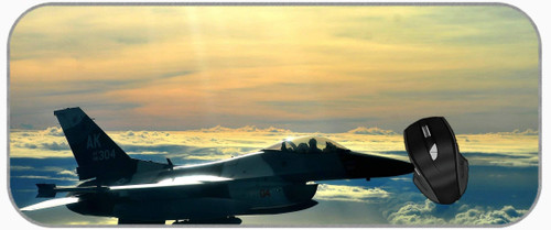 Computer Game Mouse Mat Cloud Vehicle Jet Fighter Sky Airplane Gaming Mouse Pad Large XXL