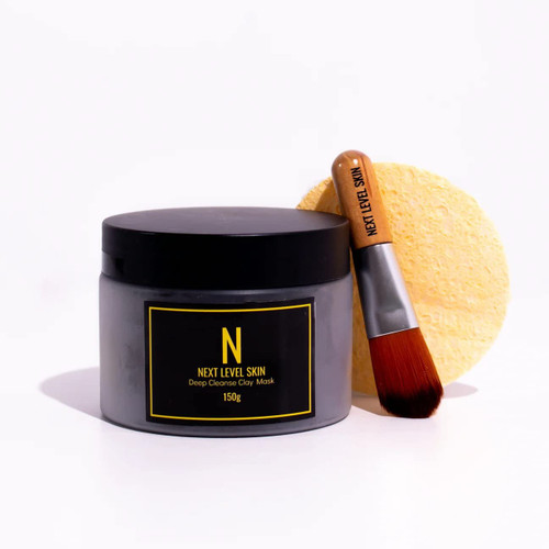 Next Level Skin - Clay Mask 150g | Blackhead Remover, Pore Minimizer and Acne Treatment Facial Mask Skin Care Next Level Skin - Clay Mask 150g | Blackhead Remover, Pore Minimizer and Acne Treatment Facial Mask Skin Care