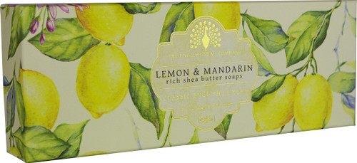 English Soap Company Lemon and Mandarin Hand Soap Set