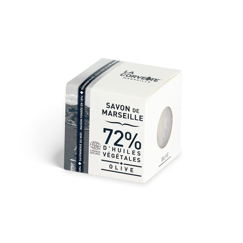 La Corvette Marseille soap cube OLIVE, boxed; ECOCERT 100g La Corvette Marseille soap cube OLIVE, boxed; ECOCERT 100g
