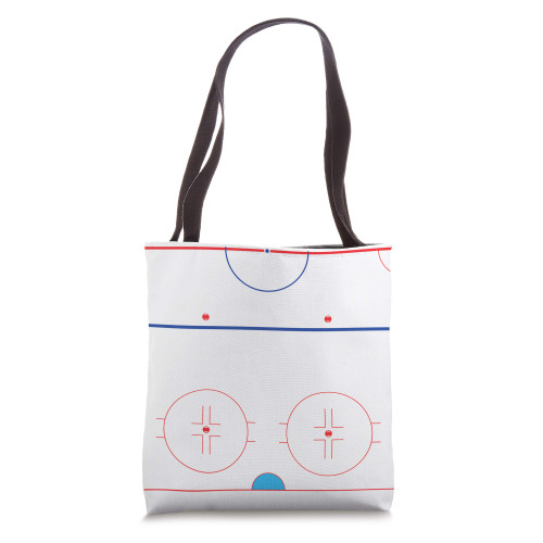 Ice Hockey Rink Tote Bag