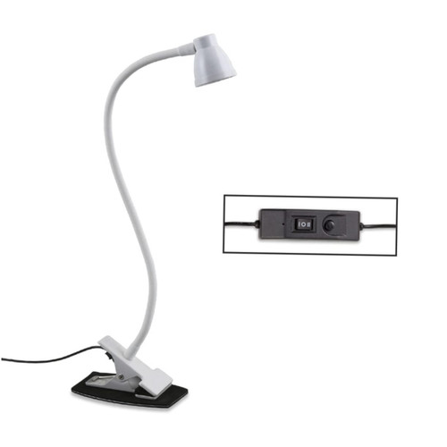 Housoutil Reading Lamp LED Clip Rechaergeable Table Lamp Desk Reading Light Clip Table Light Rechargeable Lamp LED Lamp Desk Lights for Desk USB White Laptop