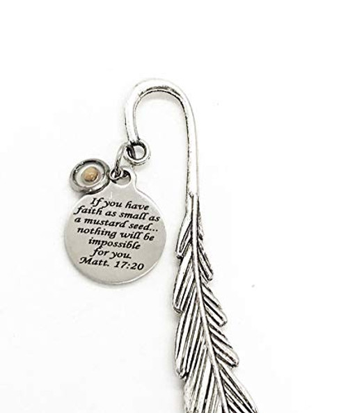 Christian Gifts, Mustard Seed Bookmark Gifts, Mustard Seed Gifts, Christian Bookmark, Charm Bookmark, Matthew 17 20 Bible Bookmark Christian Gifts, Mustard Seed Bookmark Gifts, Mustard Seed Gifts, Christian Bookmark, Charm Bookmark, Matthew 17 20 Bible Bookmark
