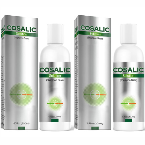Cosalic Coal Tar and Salicylic Acid Solution Dandruff Free Shampoo with Salicylic Acid for Dry Scalp, Itch Relief, Psoriasis & Seborrheic Dermatitis - 6.8 Fl Oz(PACK OF 2)
