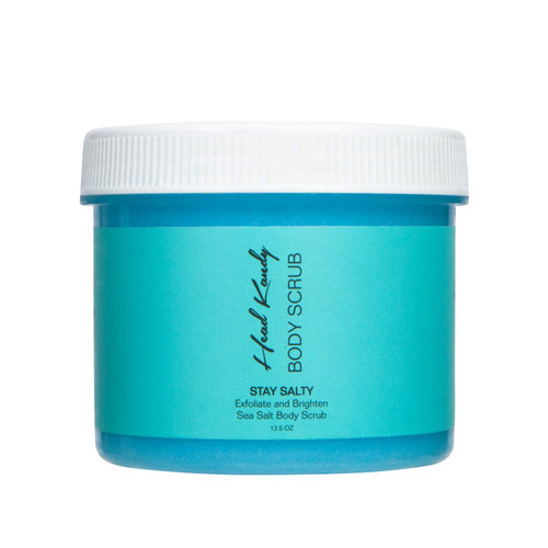 Head Kandy Stay Salty Detoxifying Body Scrub - Sea Salt Formula (13.5 oz) - Gentle Body Exfoliator - Repair and Balance Skin