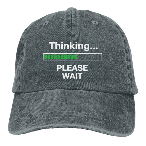 I'm Thinking Baseball Cap Washable Adjustable Sun Caps Women Men's Trucker Hat Deep Heather