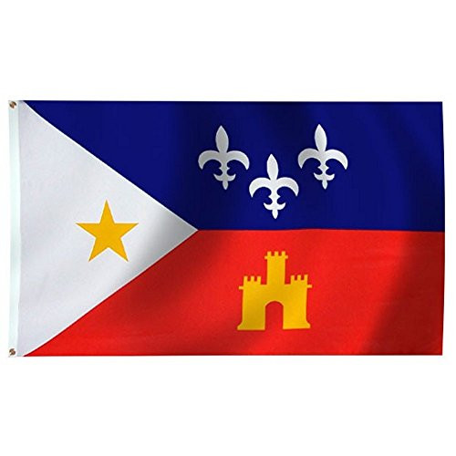 Acadiana 3x5 Ft Poly Flag with Brass Grommets