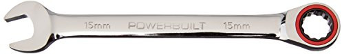 Powerbuilt 640160 Metric 15mm Ratcheting Wrench