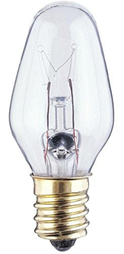 Philips Clear Night Light 7-watt C7 Candelabra Base Light Bulb, 8 Count