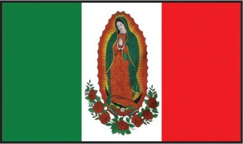Our Lady of Guadalupe Flag Mexico Banner Religious Bandera 3x5 Indoor Outdoor
