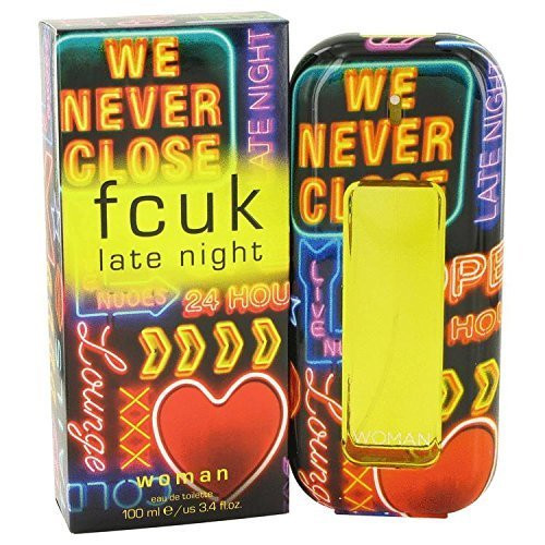 FCUK Late Night by French Connection Eau De Toilette Spray 3.4 oz for Women - 100% Authentic