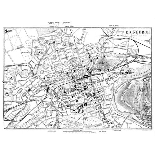 Map 1888 Edinburgh City Scotland Plan Chart Extra Large XL Wall Art Poster Print Map 1888 Edinburgh City Scotland Plan Chart Extra Large XL Wall Art Poster Print