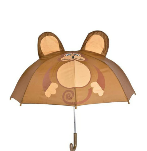 Rhode Island Novelty Monkey Rain Animal Series Kids Shield Umbrella