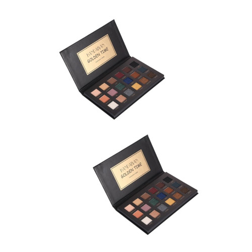 FRCOLOR 2pcs 18 18 Shadow Palette Shimmer Eye Shadow Glitter Eyeshadow Palette Women Eyeshadow Powder Blendable Eye Shadow Eye Shadow Palettes Eyeshadow Matt Cosmetic Matte Woman