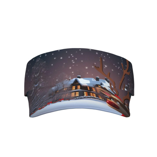 Christmas Sun Visor Hats Adjustable Empty Top Baseball Cap Stylish Sunscreen Visor Cap Unisex Sports Caps Black Christmas Sun Visor Hats Adjustable Empty Top Baseball Cap Stylish Sunscreen Visor Cap Unisex Sports Caps Black
