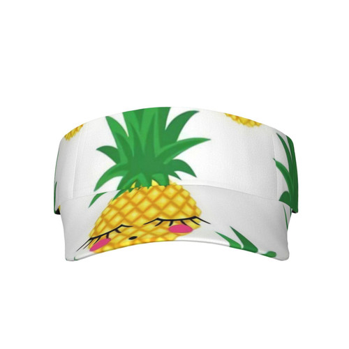 Pineapple Sun Visor Hats Adjustable Empty Top Baseball Cap Stylish Sunscreen Visor Cap Unisex Sports Caps Black Pineapple Sun Visor Hats Adjustable Empty Top Baseball Cap Stylish Sunscreen Visor Cap Unisex Sports Caps Black