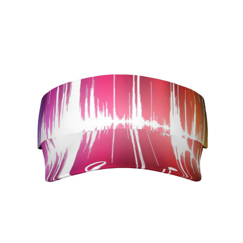 Music Note Printed Sport Sun Visor Hats, Adjustable Empty Top Baseball Sun Cap Golf Tennis Visor for Men Women