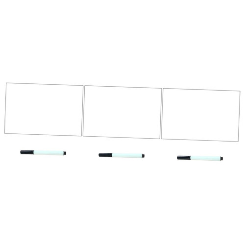 Tofficu 3 Pcs Repeatedly Erase The Whiteboard Message Board Wallpaper Dry Erase Board Sticker Magnetic Monthly Planner Chalkboard Wallpaper Hanging Dry Office Wall Sticker Desktop PVC