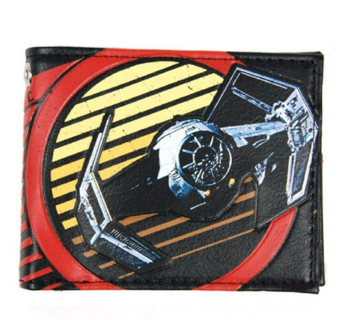 S Wars Galactic Empire Tie Fighter Logo Bi Fold Wallet