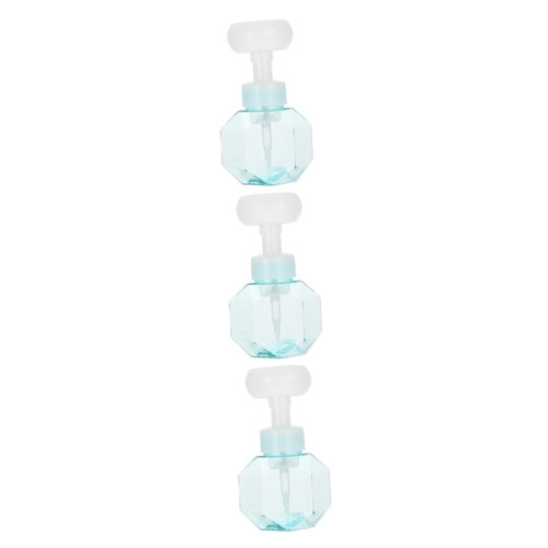 Abaodam 3pcs Flower Sparkling Bottle Bubble Maker Travel Bottles Foaming Travel Bottle Foaming Pump Soap Dispenser Cleansing Milk Hand Pump Top Pp Material Skin Care Child