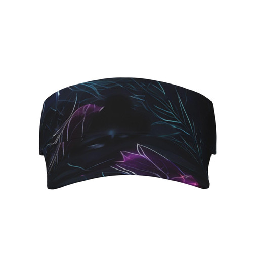 Black Mystery Sunscreen Visor Hats Sweatproof for Women Sport Empty Top Baseball Sun Cap, Tennis Visor Golf Visor