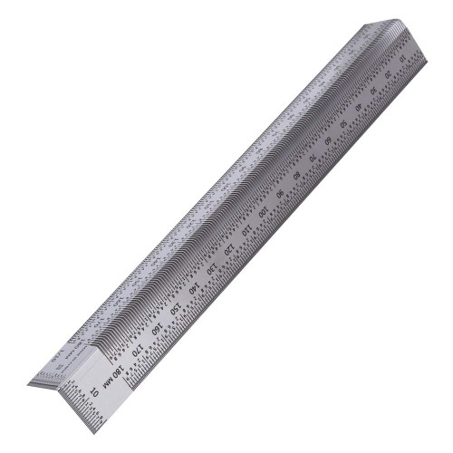 Orenic Right Angle Scribing Ruler, 180mm Stainless Steel Woodworking Ruler, Marking Ruler for Mortise & Tenon Works, Scribing Measure Tool for Carpenters & Engineers, Carpenter Square Measuring Tool