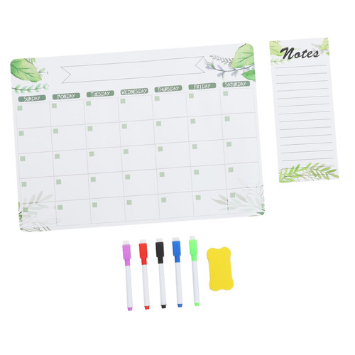 PRETYZOOM 1 Set Refrigerator Planning Whiteboard Fridge Planning Whiteboard List Planning Whiteboard Reminder Fridge Writing Board Fridge Message Board Fridge Whiteboard Pet Magnet Calendar