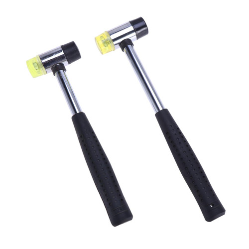 Uonlytech 2pcs Mallet Hammer Flooring Tools Multifunctional Hammer Floor Rubber Tool Installation Tool Rubber Hammer Double Head