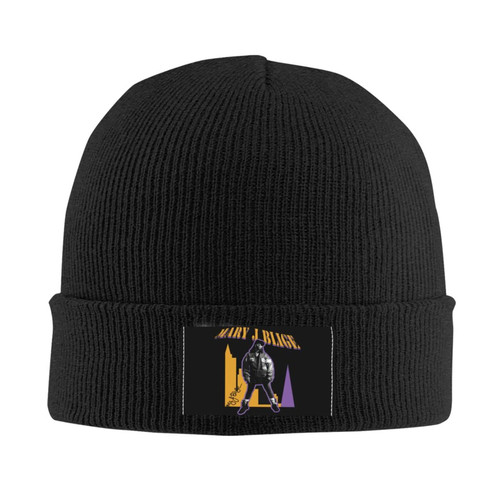 Mary Rapper J Singer Blige Adult Knit Hats Fashion Casual Beanie Hat Women's Warm Headgear Men's Knitted Hat Black Mary Rapper J Singer Blige Adult Knit Hats Fashion Casual Beanie Hat Women's Warm Headgear Men's Knitted Hat Black