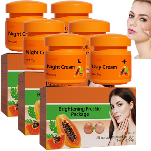 ANEFOSE Papaya Cream, Night and Day Cream, Papaya Cream Package, Anti Aging Moisturizer Face Cream, Papaya Anti-Wrinkle Facial Cream (3 Set)