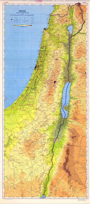 Gifts Delight Laminated 24x54 Poster: Physical Map - Maps of Israel Detailed map of Israel in English Tourist map of Israel Road map of Israel Gifts Delight Laminated 24x54 Poster: Physical Map - Maps of Israel Detailed map of Israel in English Tourist map of Israel Road map of Israel
