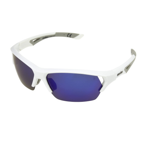 Ironman Interference Blade Sport Sunglasses for Men, Matte White, 68mm