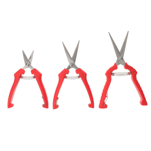 Happyyami 3 Pcs garden scissors pruning scissors flower cutting scissors garnish tools gardening hand pruner pruning shear plant tools garden shears stainless steel branch shears cut flowers