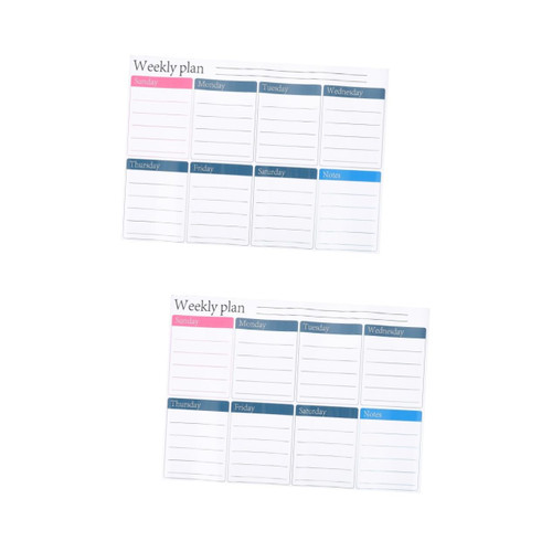 TEHAUX 2pcs Refrigerator Dry Erase Calendar Dry Erase Magnetic White Board White Board Calendar Dry Erase Fridge Calendar Whiteboard Magnetic Erasable Memo Calendar Eraser A3 Massage