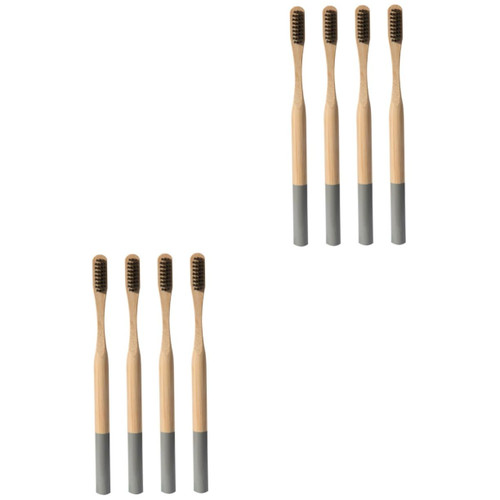 HEALLILY 8 Pcs Toothbrush Adults Toothbrush Soft Toothbrush Organic Tooth Brush Organic Toothbrushes Eco Wooden Toothbrush Bristle Toothbrush Bamboo Wooden Handle Manual Travel HEALLILY 8 Pcs Toothbrush Adults Toothbrush Soft Toothbrush Organic Tooth Brush Organic Toothbrushes Eco Wooden Toothbrush Bristle Toothbrush Bamboo Wooden Handle Manual Travel