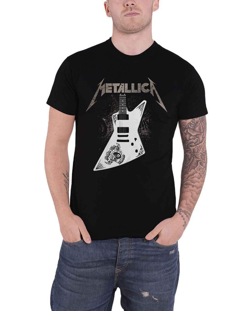 Metallica T Shirt Papa Het Guitar Band Logo Official Mens Black Size XL Metallica T Shirt Papa Het Guitar Band Logo Official Mens Black Size XL