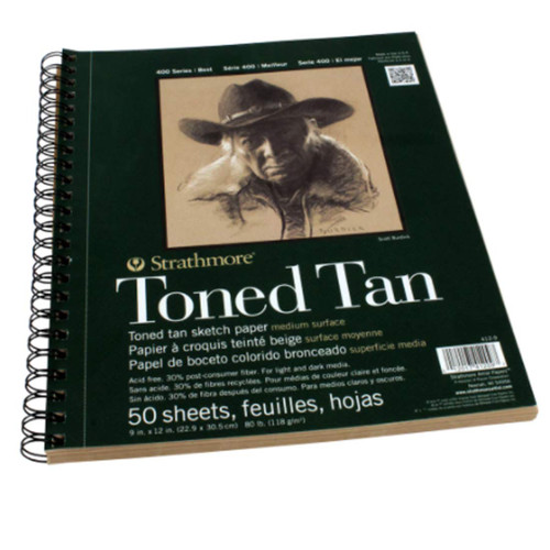 Strathmore 400 Series Toned Tan Sketch Pad (5.5" X 8.5")