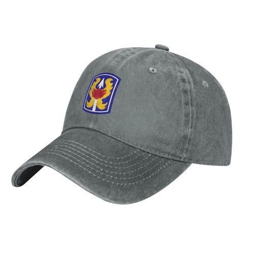 199th Light Infantry Brigade Vietnam Veteran Adjustable Cotton Peaked Cap Available for Men Women Gray