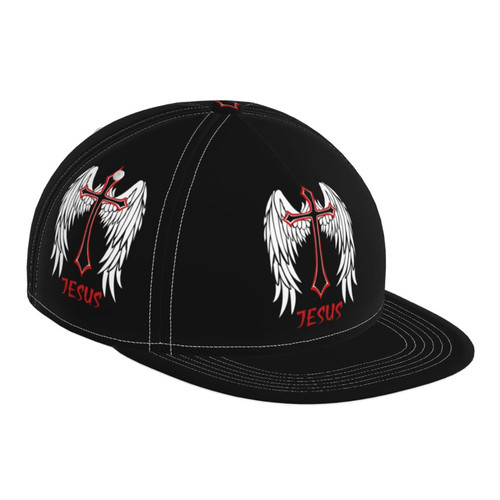DARLEKS Religious Christian Faith Jesus Flat Bill Brim Baseball Cap Cool Hip Hop Trucker Hat Men Women Adjustable Baseball Caps