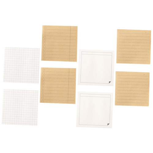 KALLORY 8pcs Stickers for Students Note Pads School Memo Pad Compact Note Pad Daily Use Note Sticker Study Note Pad Portable Memo Pad Memorandum Notepad Office Paper