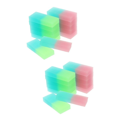Didiseaon 24 Pcs Gradient Eraser Cute Erasers for Kids Girls Erasers Sketching Erasers Colorful Erasers Rainbow Erasers Pencil Erasers Cute Erasers Kawaii PVC Jelly Color Pencil Head Child