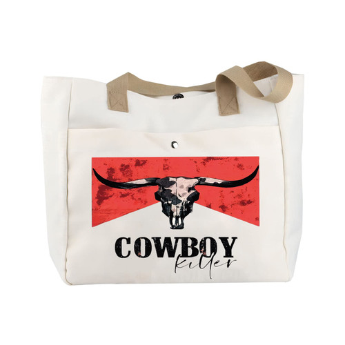 BLUPARK Cowboy Killer Cosmetic Bag Western Cowgirl Gift Women Wild Vintage Western Rodeo Zipper Pouch Bull Skull Graphic Bag (Cowboy Killer TO) BLUPARK Cowboy Killer Cosmetic Bag Western Cowgirl Gift Women Wild Vintage Western Rodeo Zipper Pouch Bull Skull Graphic Bag (Cowboy Killer TO)