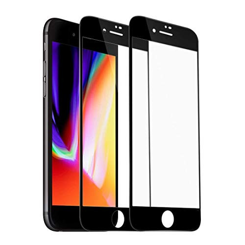 [2 Pack] iPhone 6 Plus iPhone 6s Plus Screen Protector, RHESHINE Tempered Glass 3D Touch Layer Full Coverage Scratch-Resistant No-Bubble Glass Screen Protector for iPhone 6 Plus /6s Plus 5.5'' (Black)