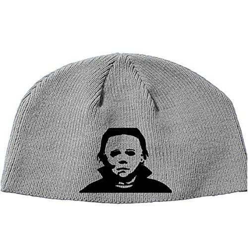 Halloween Michael Myers John Carpenter Shape Boogie Man Beanie Knitted Hat (Gray)