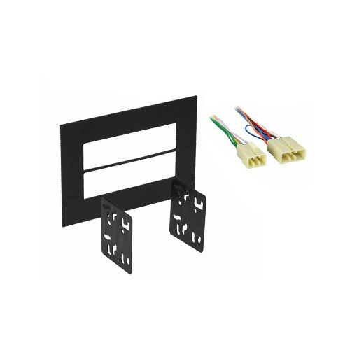 Compatible with Toyota 4 Runner 1996 1997 1998 1999 2000 2001 2002 Double DIN Stereo Harness Radio Install Dash Kit Package